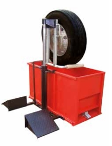 Testtank lastbilshjul