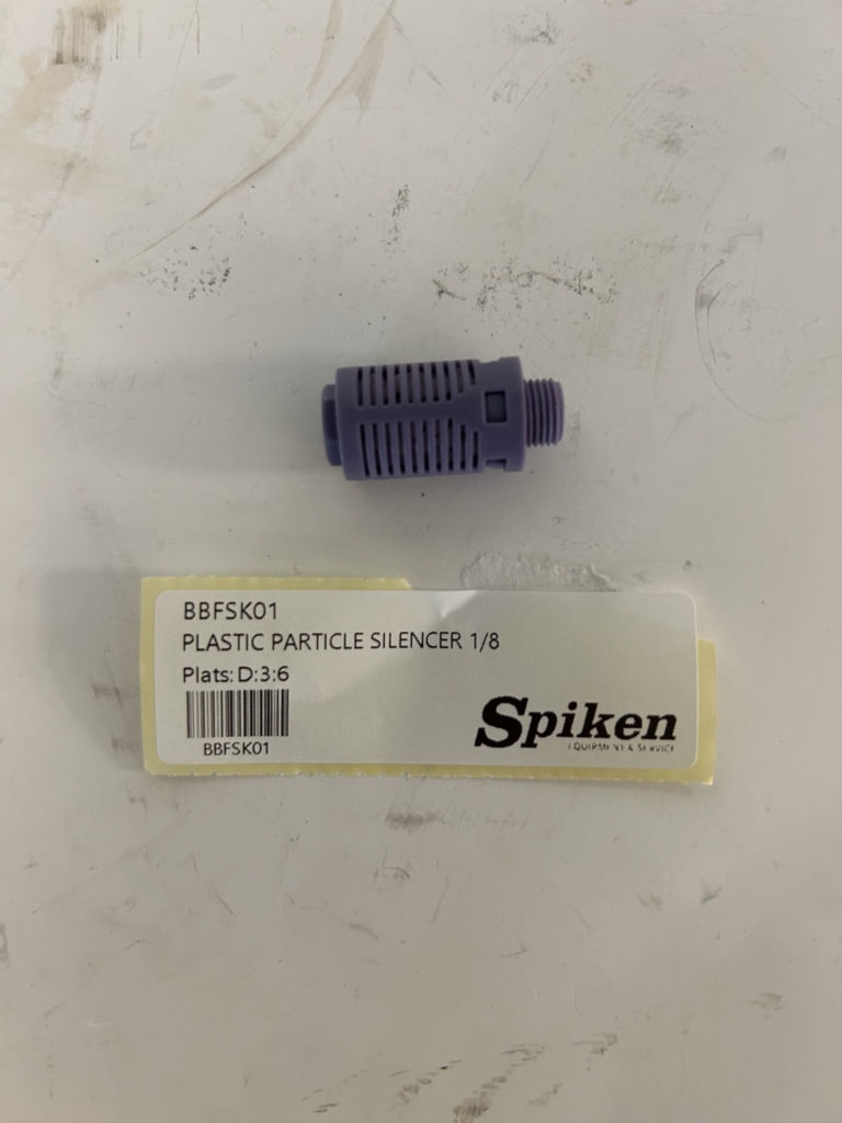 PLASTIC PARTICLE SILENCER 1/8
