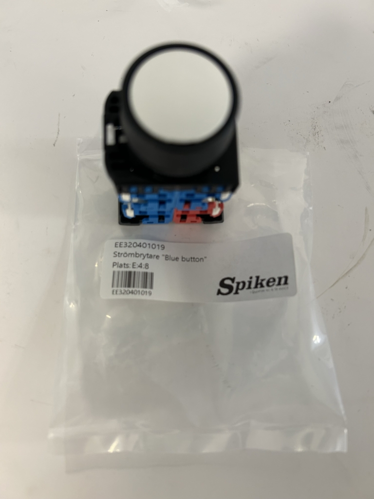 Strömbrytare "Blue button"