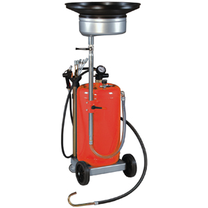 Spilloljeuppsamlare med sugrör