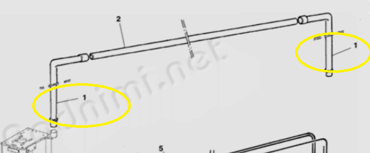 Vert. rör bockad med hyls