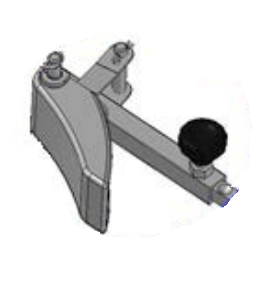 Plasthandtag hjulfäste TDA35