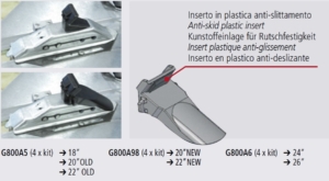 Plastskydd fälg för klo set x4