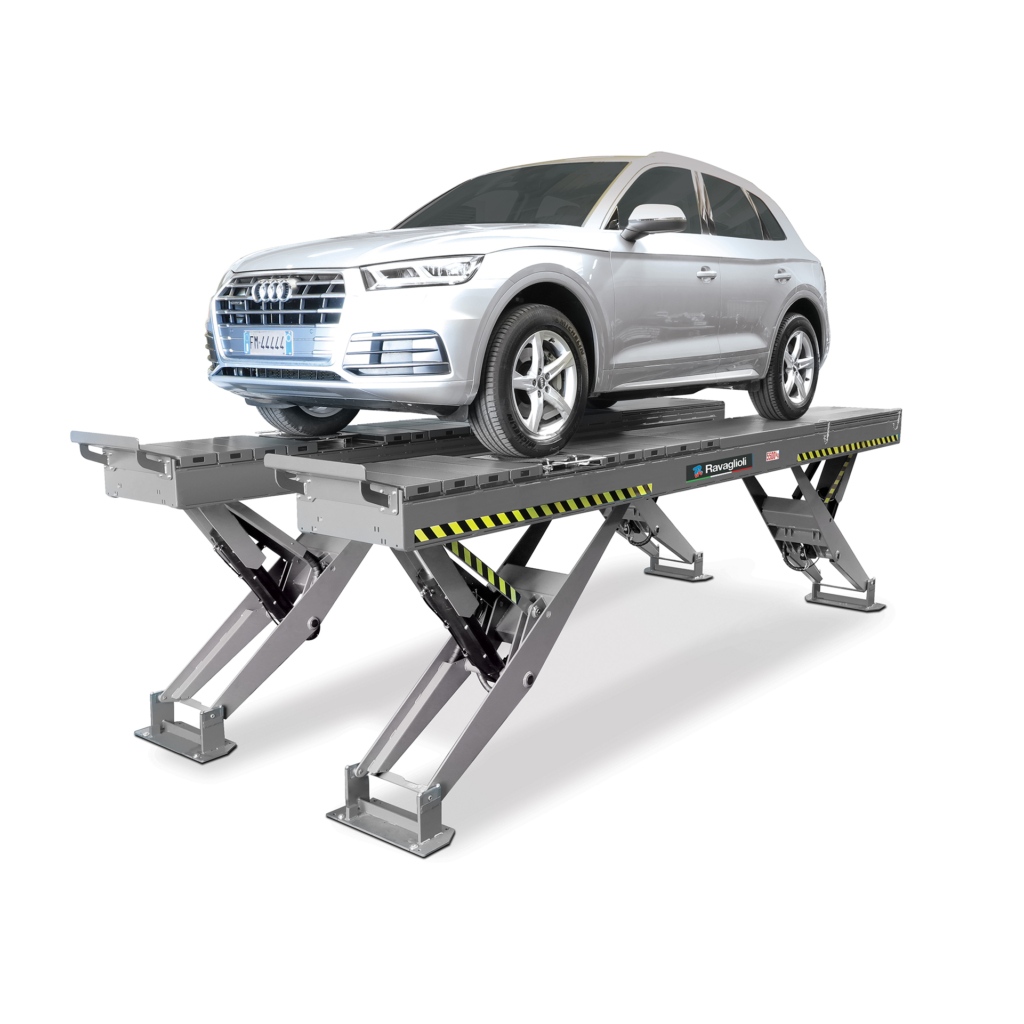 Saxlyft 6 ton, med inbyggd saxlyft