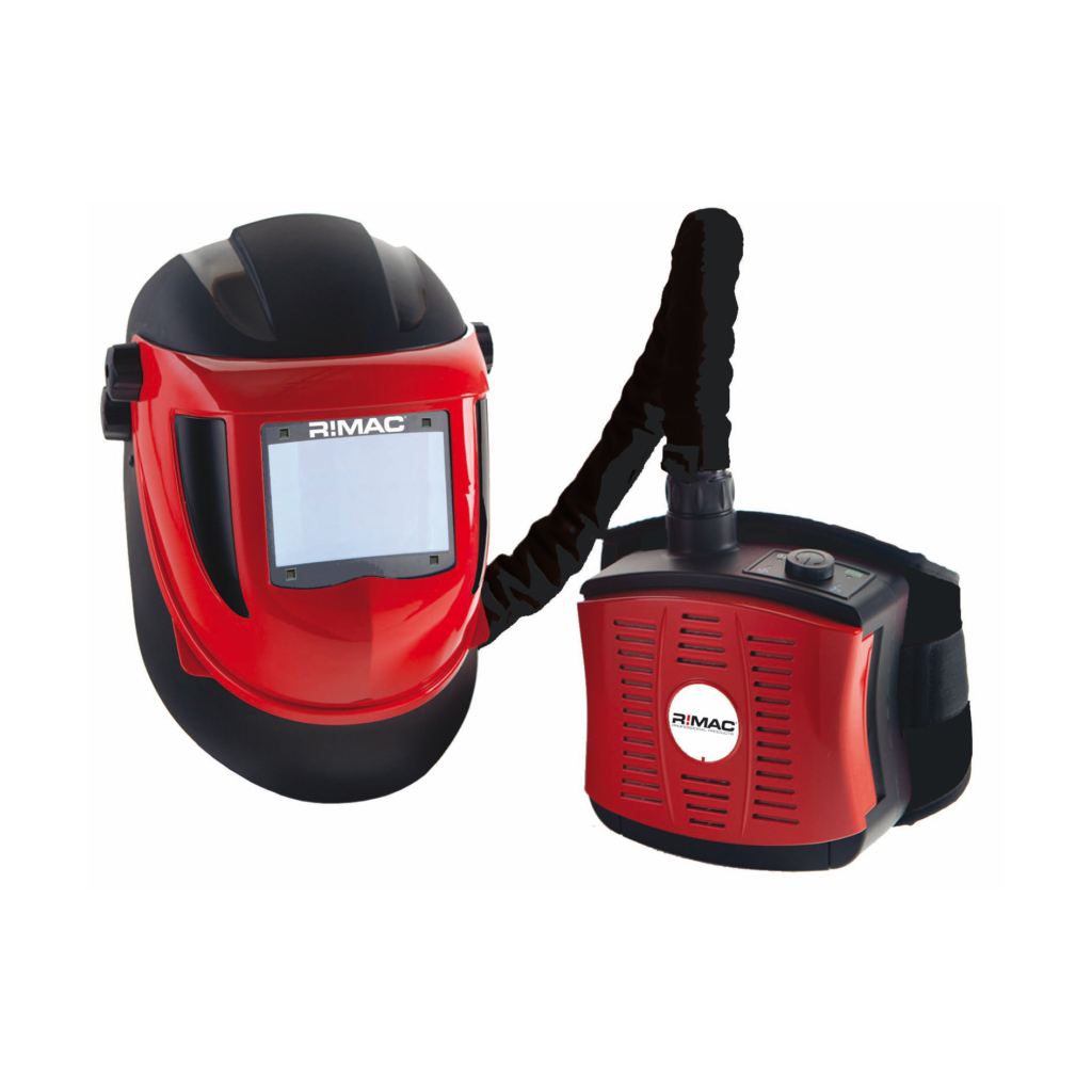 Weltek Svets ISlipvisir med batteridrivet friskluftsaggregat